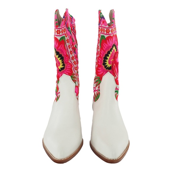 MOMO New York Selina Embroidered Western Cowboy Boots X Free People - Picture 6 of 7